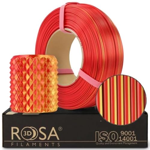 Filament ROSA 3D FILAMENTS PLA Czerwony Dwukolorowy Jedwabny (RED DUAL SILK)