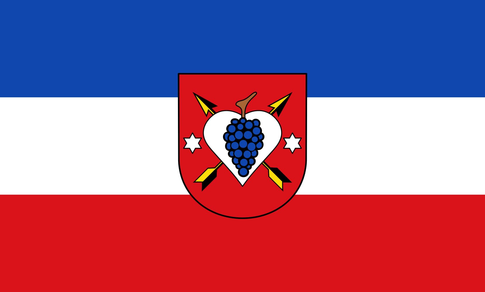 Drapeau Erlenbach b.Marktheidenfeld paysage pour décorer les fêtes locales
