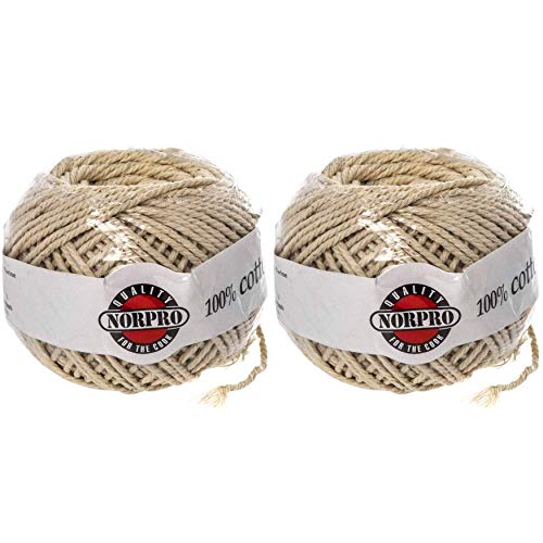 Norpro 18-Ply Pure Cotton Twine, 220-Feet each (2-Pack)