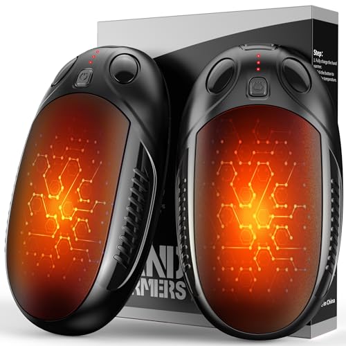 Handwärmer elektrisch,Split 2er-Pack Wiederaufladbar Handwärmer Tragbare Taschenwärmer, 4...