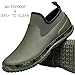 TENGTA Unisex Waterproof Garden Mud Shoes Mens Rubber Gardening Rain Boots for Women Car Wash Footwear Army Green 13