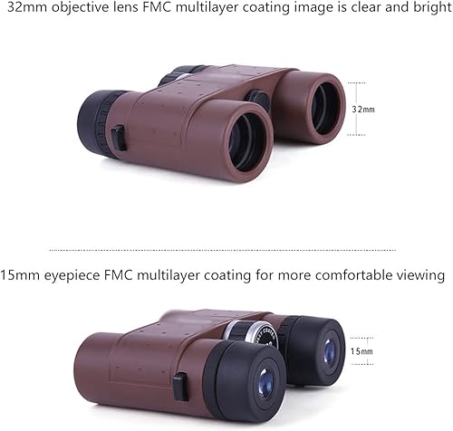 Bird Watching 8x32 Compact Binoculars with BAK-4 Prism and Multi Coated FMC for Bird Watching Travel Concerts Hunting Hiking Telescope