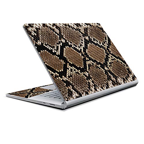 Image of MightySkins Carbon Fiber Skin for Microsoft Surface Book 2 13 inch (2017) - Rattler,Protective, Durable Textured Carbon Fiber Finish,Easy to Apply, Remove, and Change Styles,