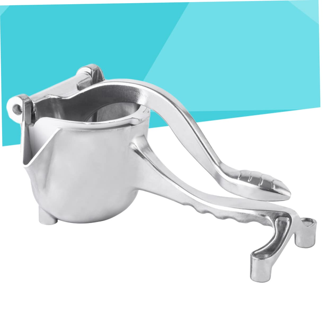 Mini Exprimidor de Frutas Portátil de Aleación de Aluminio Plata | Manual para Cocina y Hogar, Exprimidor de Cítricos, Ligero y Fácil de Usar