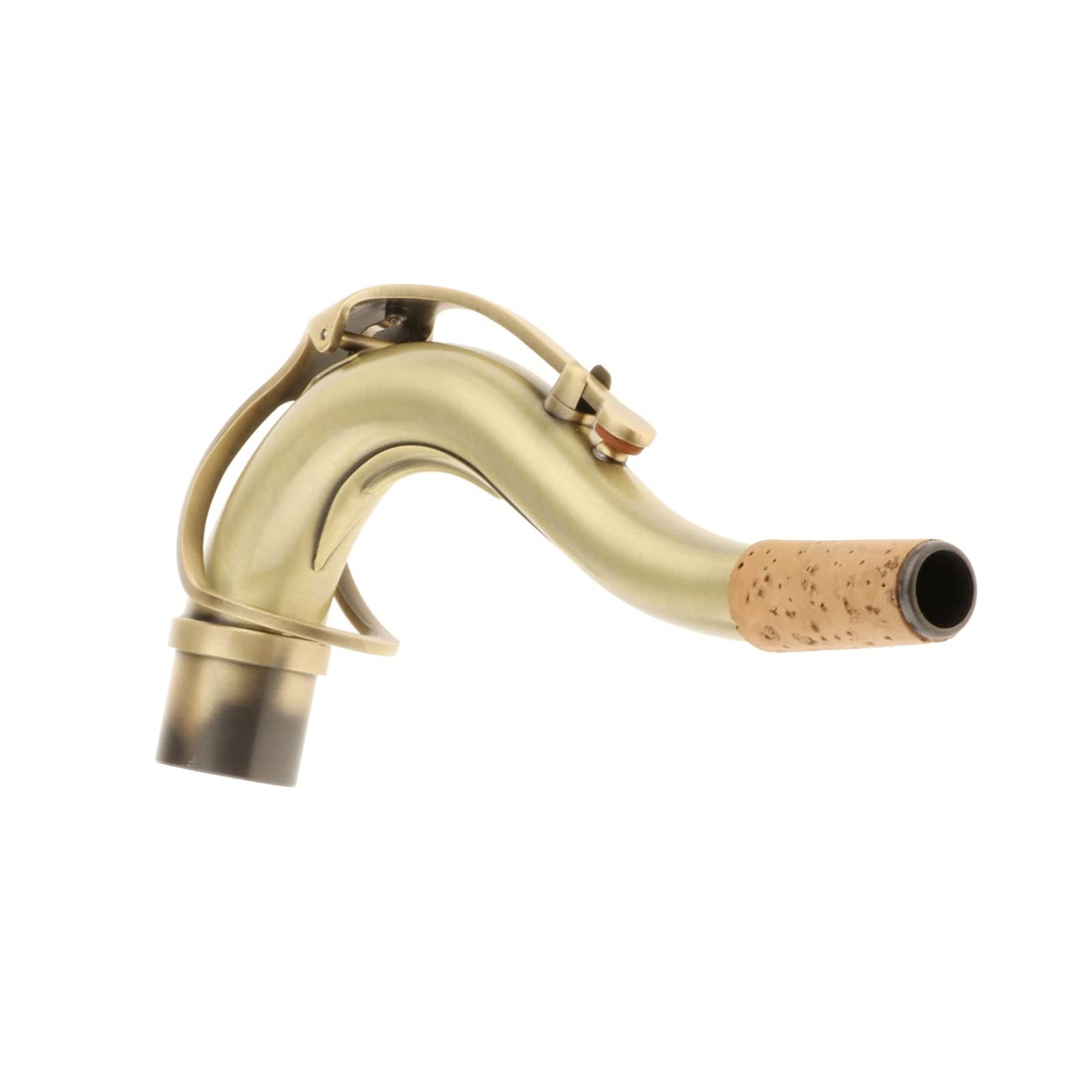 BOLZAN WZUNHUANG Kupfer-Tenor-Saxophon-Biegung-Hals-Sax-Holzwind-Instrumenten-Zubehörteile (Color : Gold)