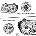 JSBOYAT Halogen Headlight Assembly Compatible with 2005-2010 Chrysler 300C [Halogen Type] Projector Headlamp Chrome Housing with Clear Reflector