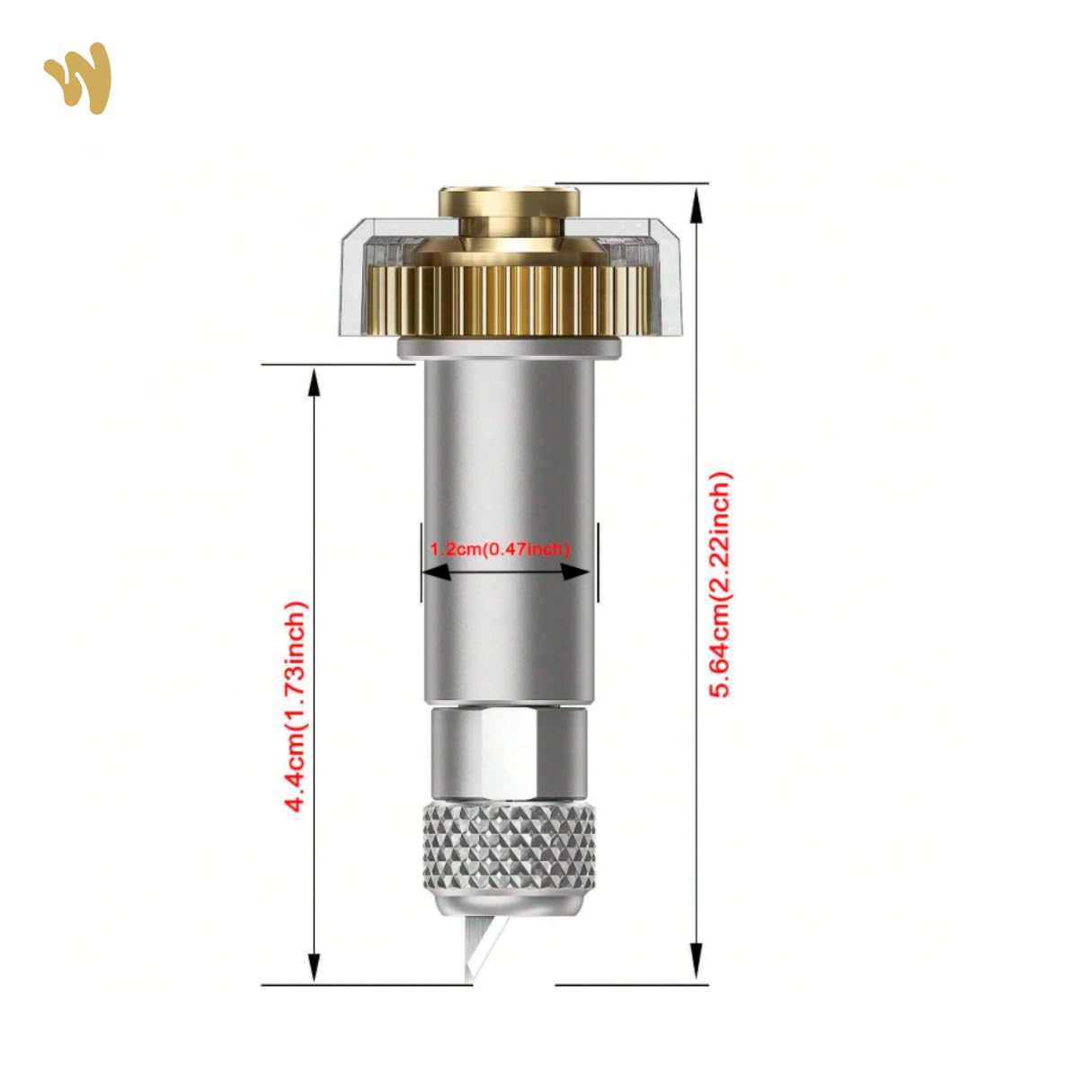 Lame de couteau et de remplacement pour machine de découpe Cricut Maker,Explorer, idéale pour couper du bois de balsa, du cuir léger et du plexiglass fin, finition impeccable (Lame de couteau)