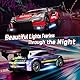 DEERC RC Drift Auto 4WD 2,4 GHz Hochgeschwindigkeits-Fernbedienungsauto mit 2 Karosserien, LED-Lichtern, 2 Akkus (20 Min.) und Drift-Reifen, Rennsport-Spielzeug für Kinder/Jungen