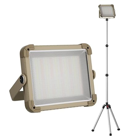 STAR WORK Multifunctional Work Light Solar Parking Lot Lights Mobile Charging | Yard Solar Work lamp Camping Light with Stand