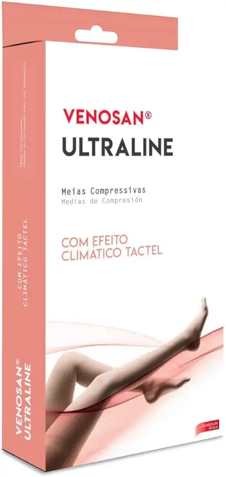 Meia Venosan 7/8 Ultraline Média Compressão Ponteira Aberta (20-30 mmhg)