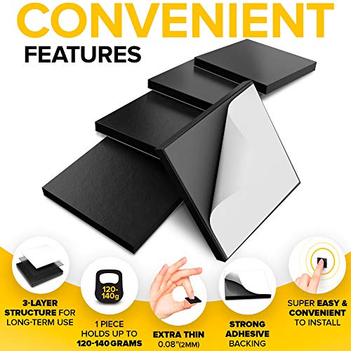 image for X-bet MAGNET Large Magnetic Squares - Self Adhesive Magnetic Squares -