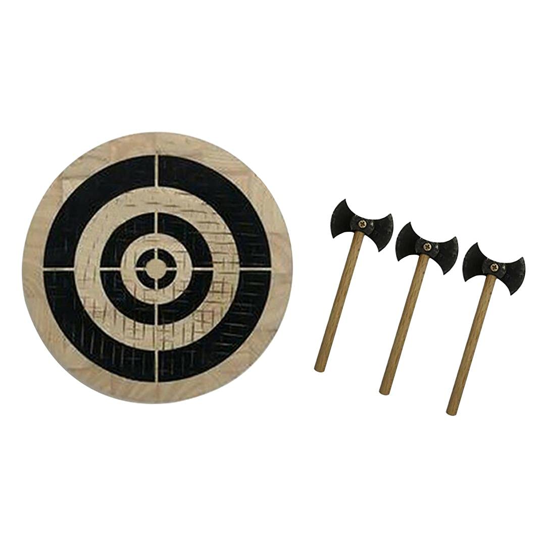 Axe Throwing Game -Indoor/Outdoor Target Play for Kids and Adults，Including three small axes，suitable for family gathering, friends gathering, office, bar, a very good essential game.