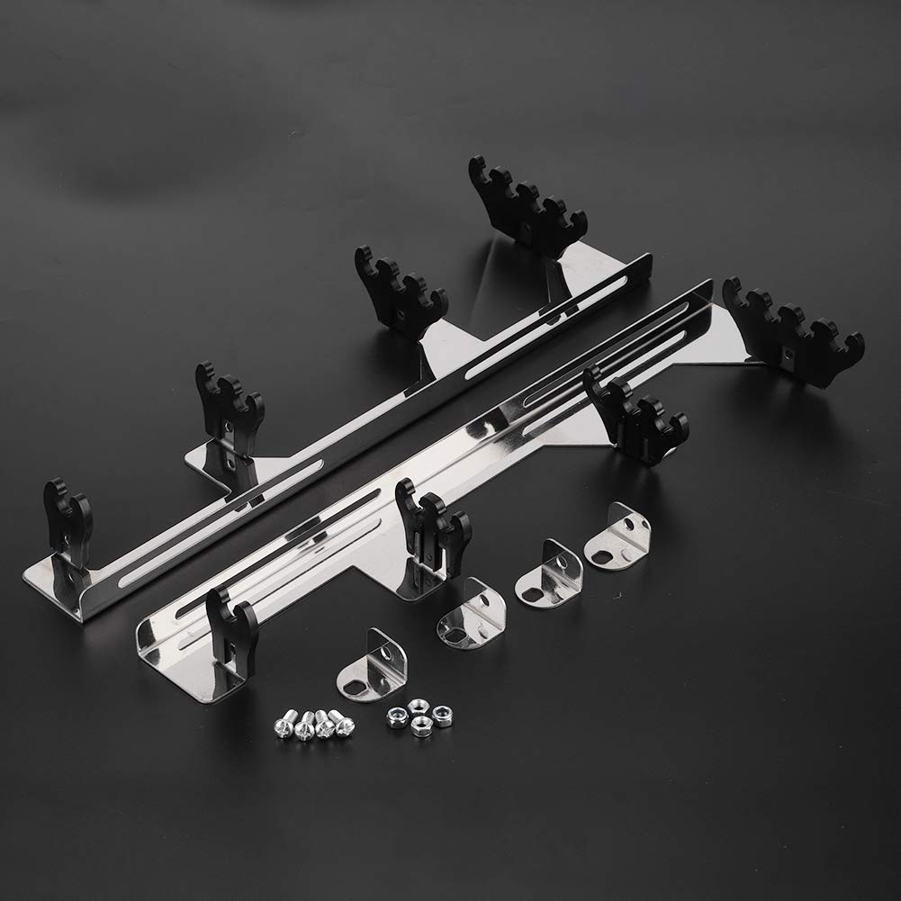 Separatore per candele Ymiko, 12 pezzi Separatore per cavi per candele per motori Divisore per cavi per motori Divisore per cavi in ​​lega di alluminio Compatibile per 8mm 9mm 10mm(nero