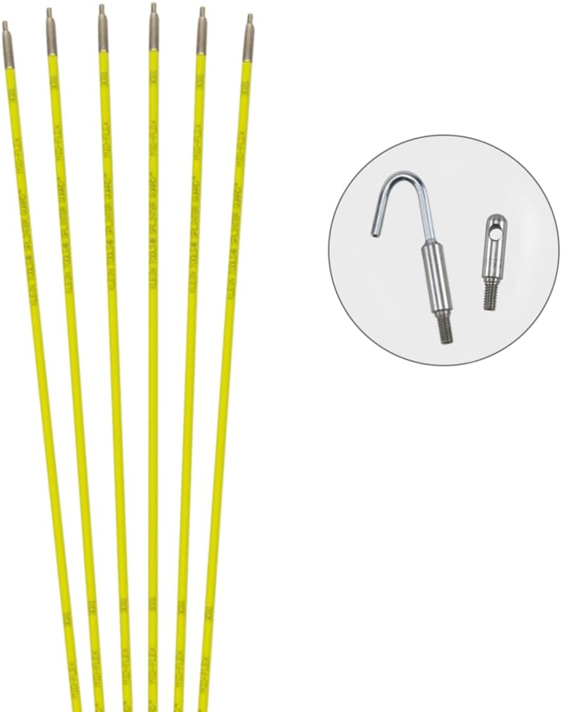 KLEIN TOOLS 56430 Glow Fish Rod Set, Wire Puller, 30-Foot