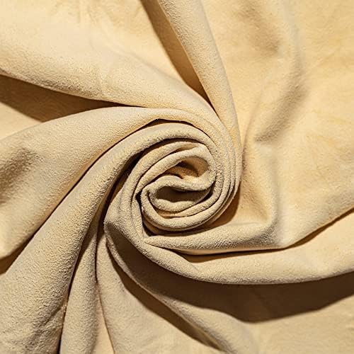 Leather Nomads Car Chamois Drying Towel 4 Sqft Chamois | Real Chamois Natural Leather | Durable & Multipurpose | Fast Drying Lint Free Cleaning Chamois Leather Cloth | Real-time Car Auto Wash