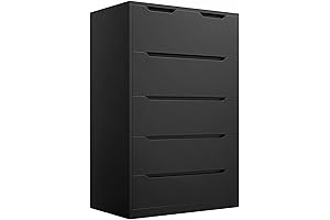 EnHomee Tall Dresser and Black Dresser