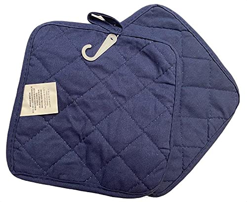 Kitchen Oven Mitt Pot Holder Set Kitchen Linens Oven Mitt Pot Holder Pack (Blue)