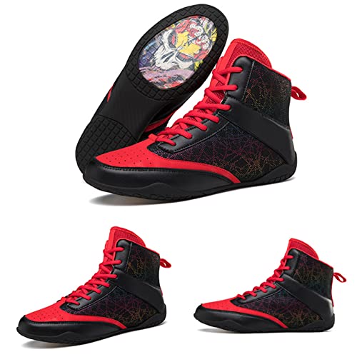 Professional Mens Wrestling Shoes Lightweight Breathable Training Shoe Durable Shoes for Wrestling, Boxing, Weightlifting2