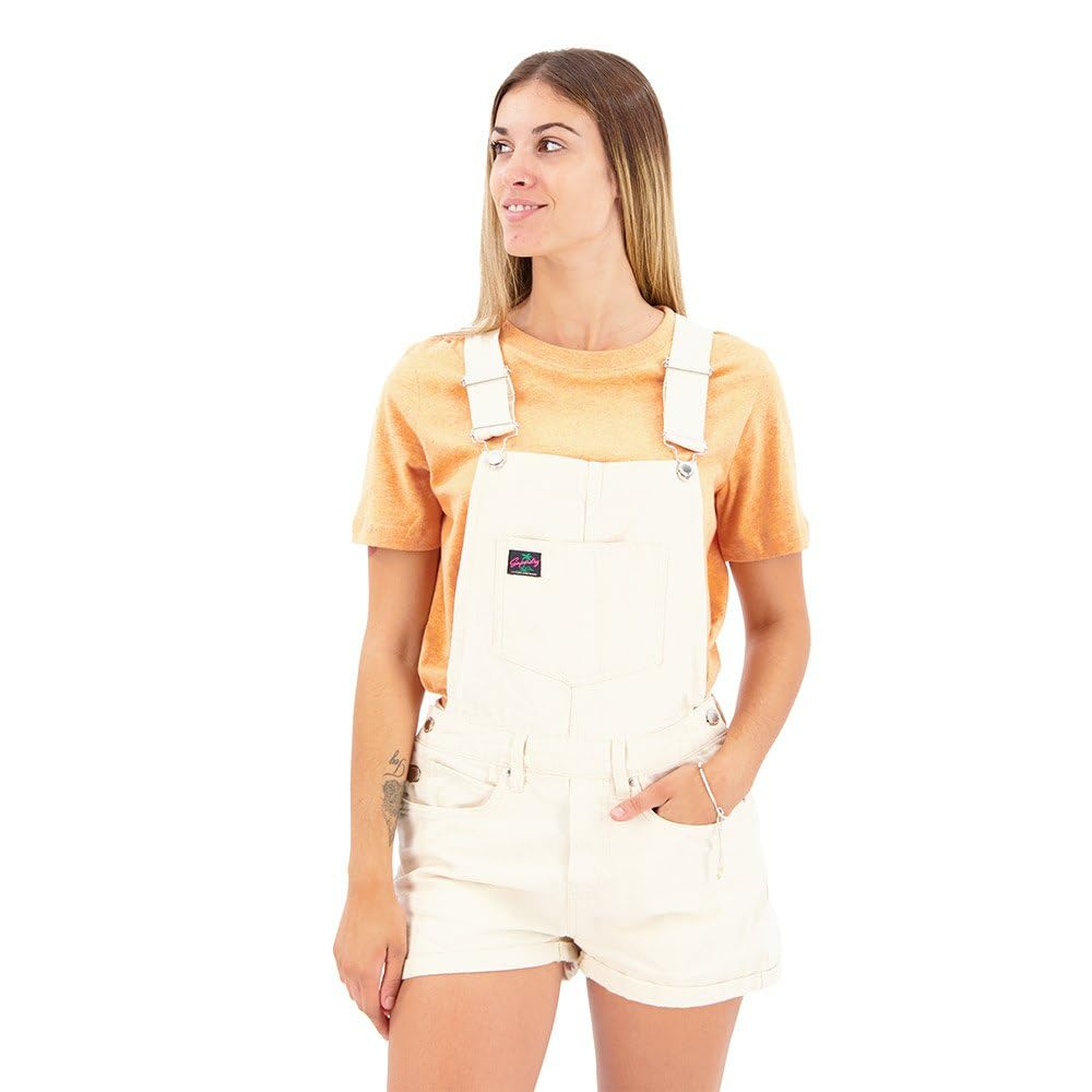 Superdry Bokser Kobiety Vintage Płótno Krótkie Dungaree