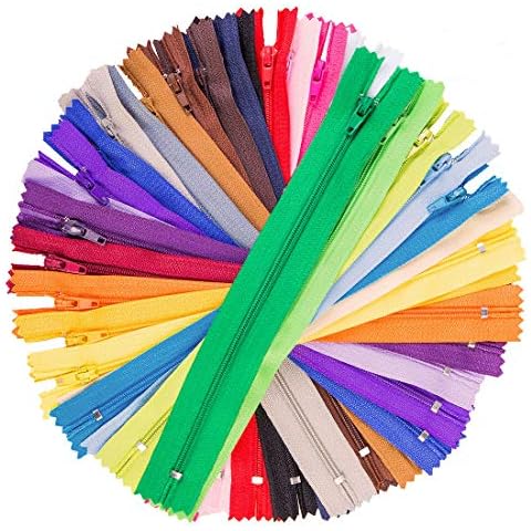 YOKER 100 Pcs Nylon Zippers Cover
