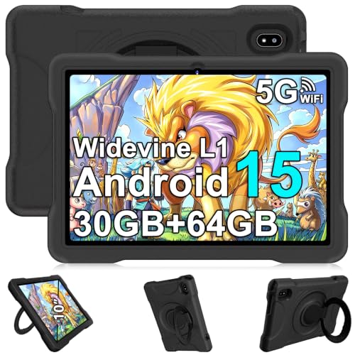 Image of Kids Tablet 10 Inch 2026 Android 15 Tablet 30GB 64GB 1TB with Gemini AI