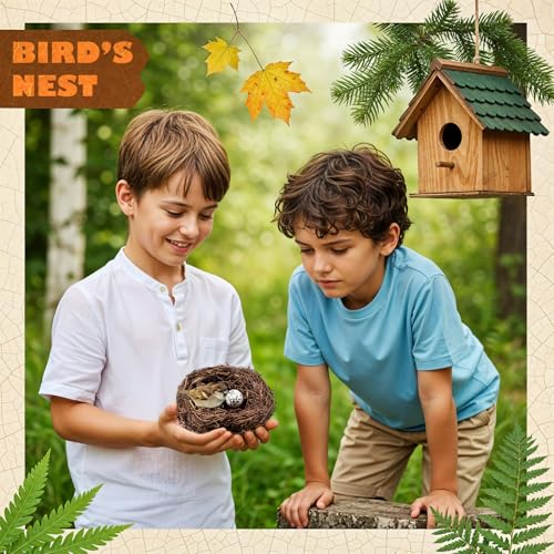 Image of Rattan Bird's Nest Easter Rattan Nest for Garden Yard Home Party Wedding Easter Decor(5.9Inch)