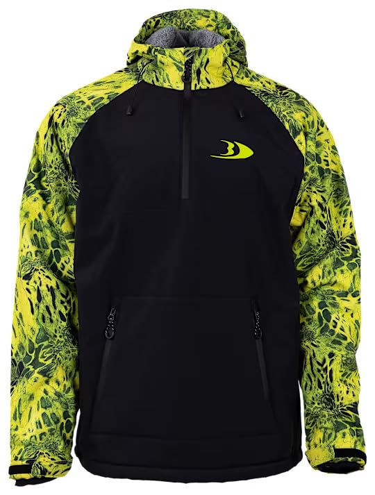 Gale Softshell Pullover – Voltage – Windproof & Water-Resistant Hoodie for Ice Fishing, Hunting & Cold Weather