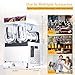 Commercial Slushy Machine 15Lx2 Tanks, Frozen Drink Maker for Margaritas, 85 Cups Slush Cocktail Drink, Smoothie Machine, Stainless Steel Slushy Machine for Bar & Party Slushie Maker, White