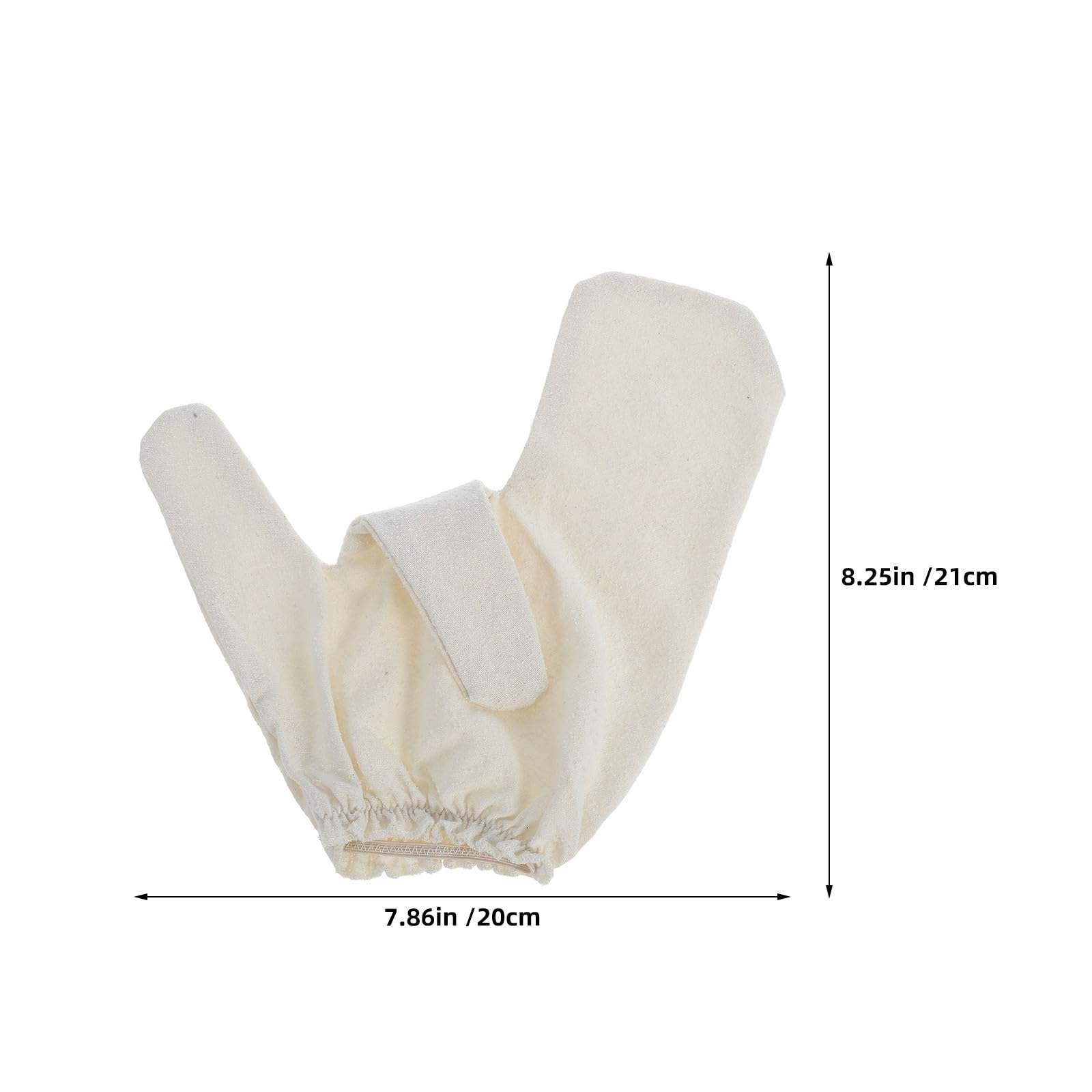 3 Piezas Guantes Exfoliantes para Manos de Seda Cruda, Dos Dedos
