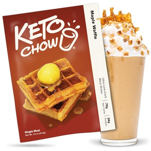 Keto Chow Maple Waffle | Keto Meal Replacement Shake Powder