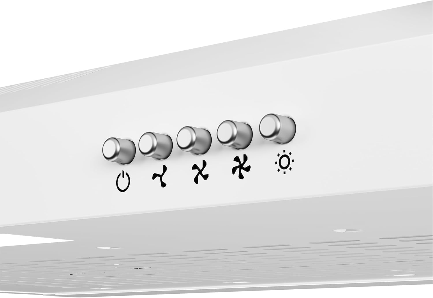 CIARRA CAW6903A Cappa Aspirante 60 cm Sottopensile Cappa da Cucina con Pannello Argento LED Montaggio a Parete con Ventola Estrattore