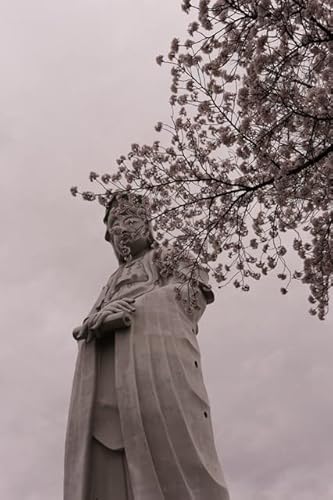 【日本の春風景ポストカード】群馬県高崎市白衣大観音との桜葉書ハガキはがき photo by MIROのサムネイル