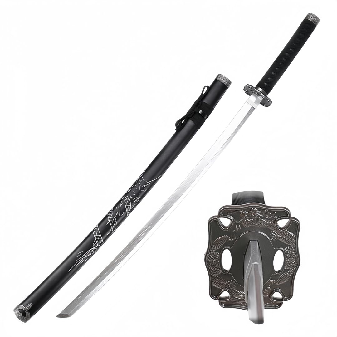 Natural Bamboo Bokken Practice Sword, 40in with Sheath