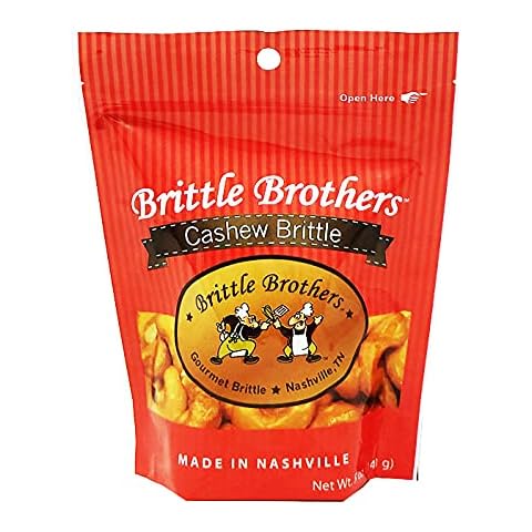 Brittle Brothers Cashew Brittle, 5 Ounce Cover