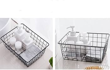 Amazon.co.jp: ワイヤーバスケット かご 鉄芸 収納ケース キッチン収納