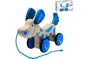 Pull Along Toys for 1 Year Olds Wooden Dog Toy