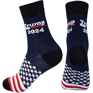 Funny Trump 2024 Socks Let’s Go Brandon Socks Novelty MAGA Socks Cute Christmas Gift Stocking Stuffers