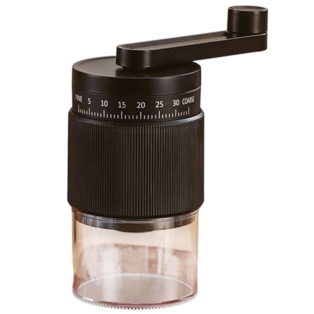 Hndhbfgrt Adjustable Speed Manual Coffee Grinder(35), Portable Hand-Crank Design for Espresso Machines A