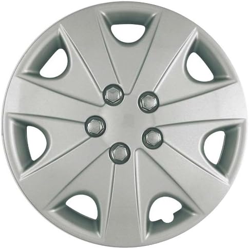 CCI IWC414-15S 15 Inch Clip On Silver Finish Hubcaps - Pack of 4