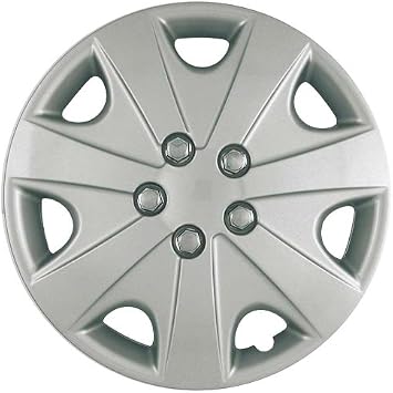 CCI IWC414-15S 15 Inch Clip On Silver Finish Hubcaps - Pack of 4