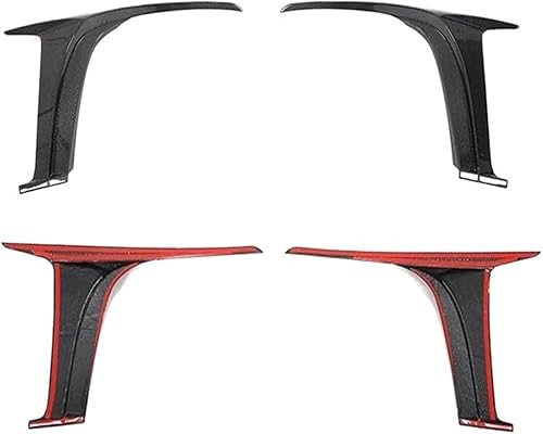 Miniatura 3 de Cubierta de fibra de carbono para parachoques delantero, divisores laterales, delantales laterales, cubierta de cuchillo de viento, compatible con