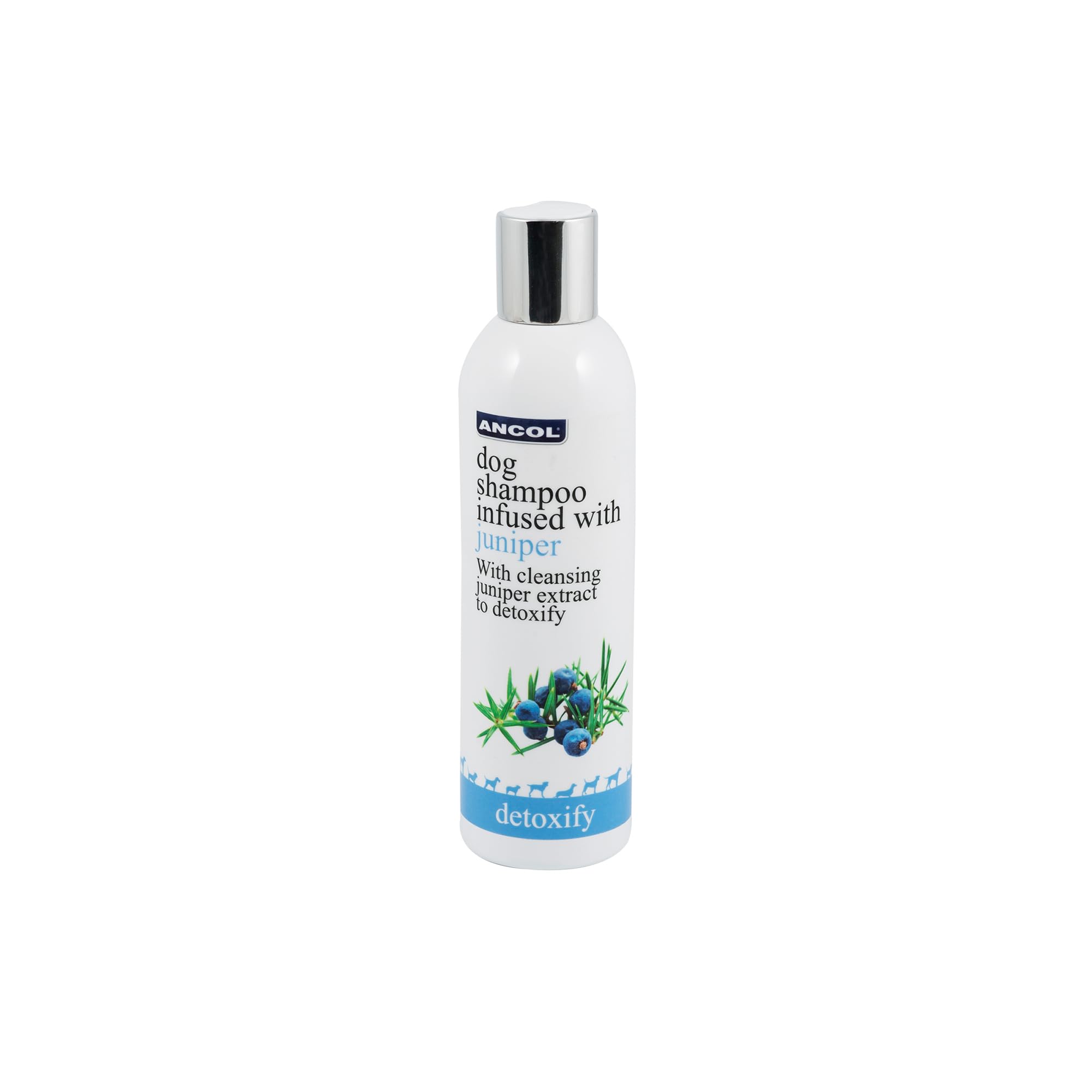 Ancol Luxury Dog Shampoo Juniper 250 ml bottle, Clear