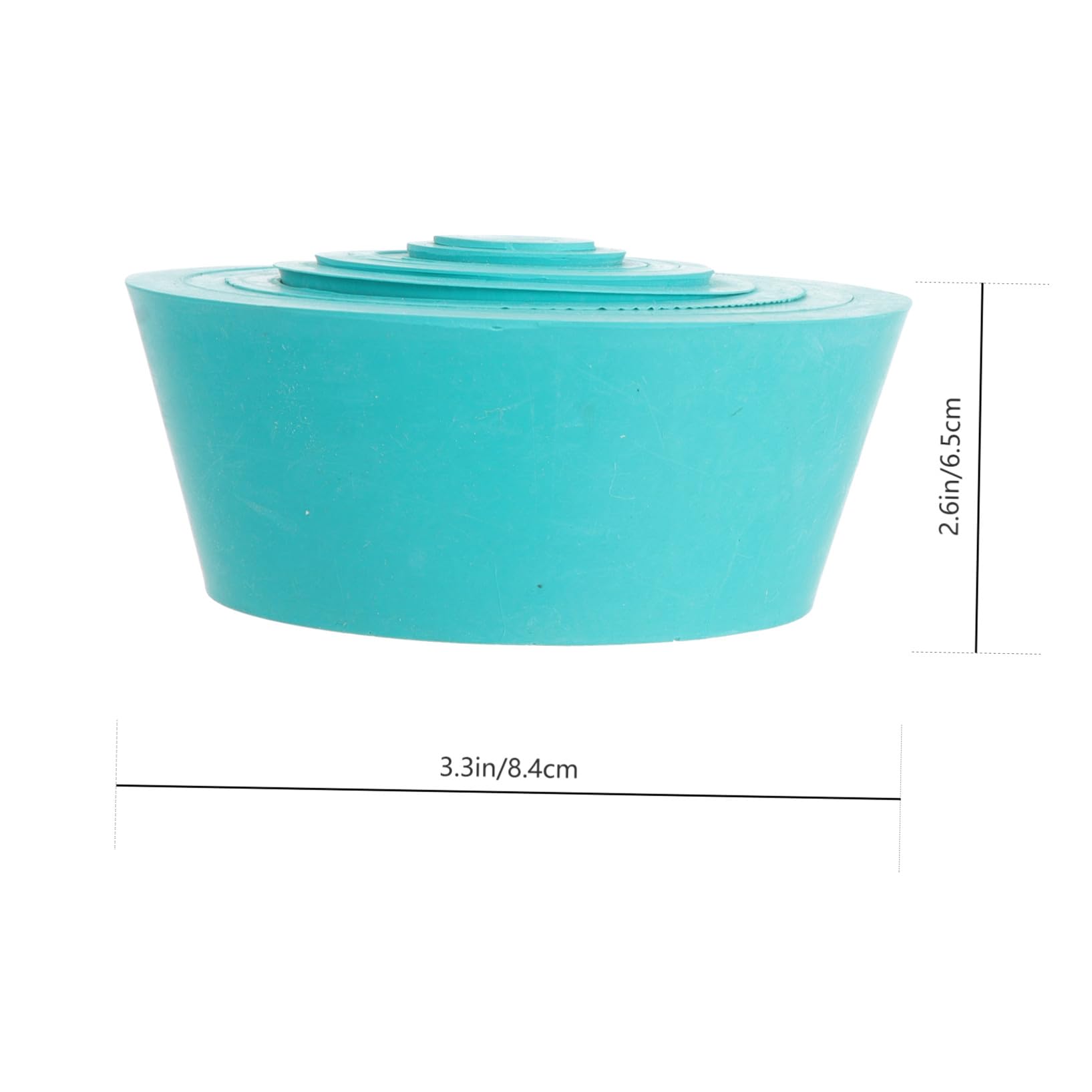 TOPBATHY Ensemble de 9 Cônes Adaptateurs de Filtration en Caoutchouc Vert Surface Lisse et Col Conique pour Matériel de Laboratoire, Utilisation Flexible et 9 Diamètres Couleur Aléatoire