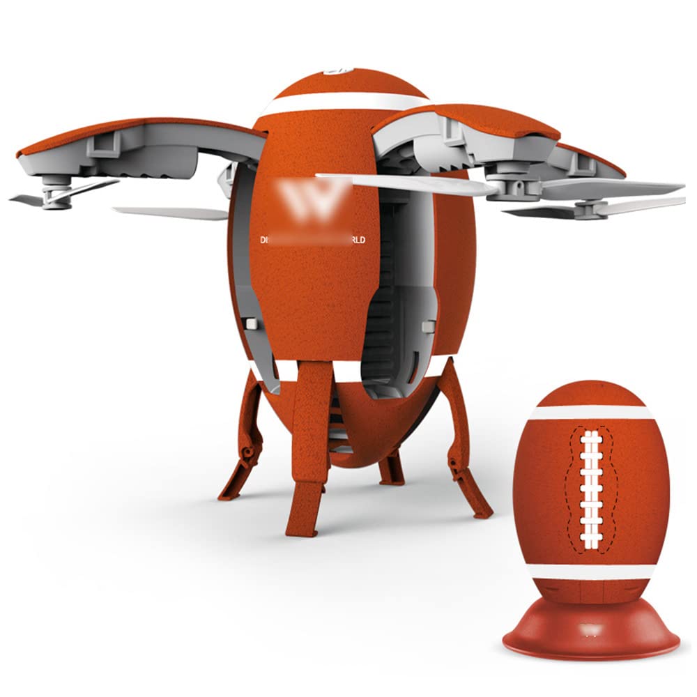 Sferico Pieghevole Aereo telecomandato WiFi Fotografia Aerea Altezza Fissa Telecomando Mini Drone, quadricottero con luci a LED, Fotocamera 720P HD, Mantenimento dell'altitudine
