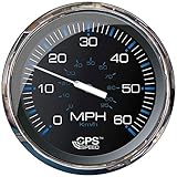 Faria Chesapeake Black 5' Studded Speedometer - 60 MPH (GPS)