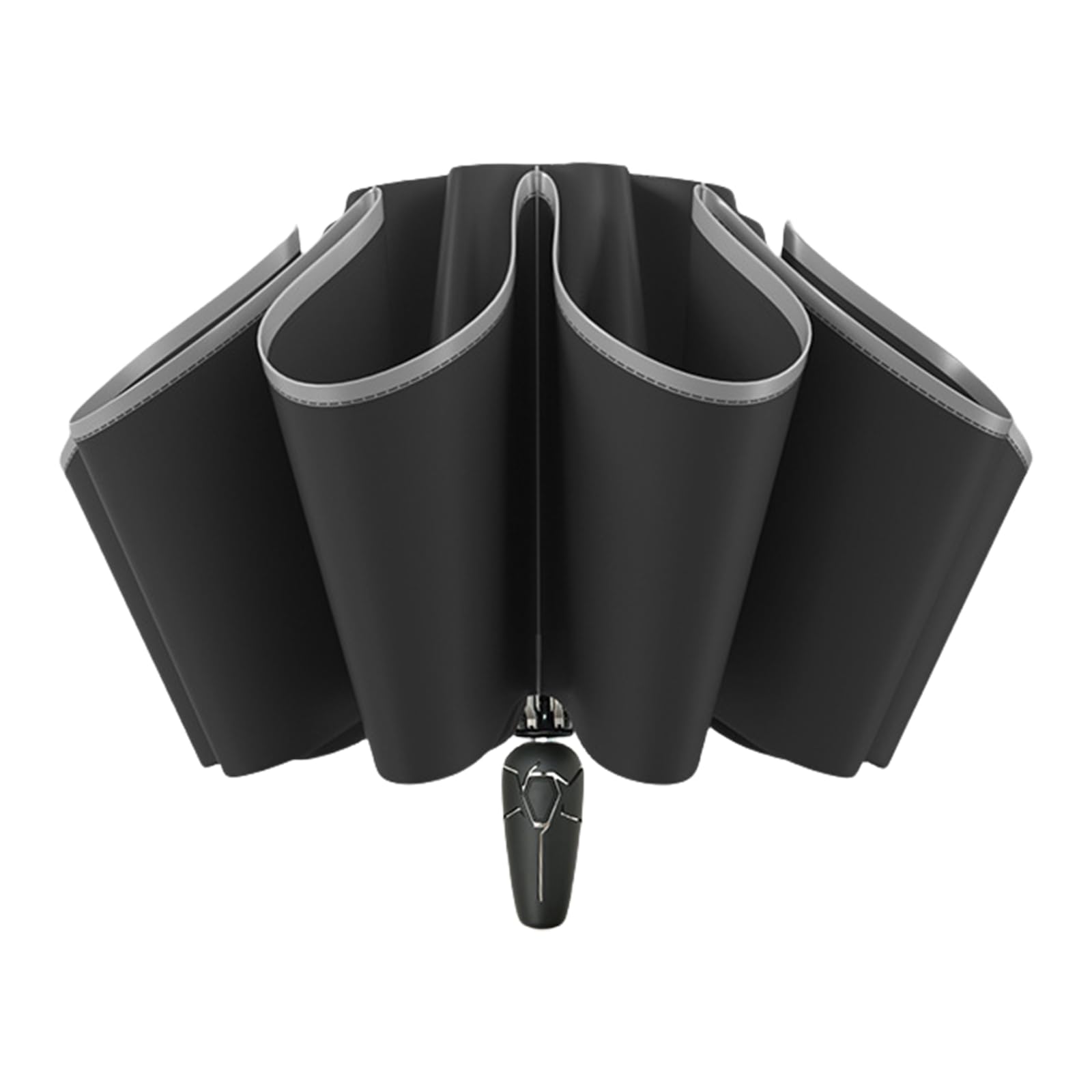 Elnwnnkc Windproofs Travel Umbrella with Durability Fiberglass Frame and High Brightness Reflective Strips for Night Visibility Reflective Strips Umbrella