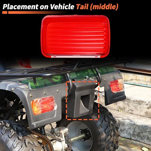 Cache de feu arrière rouge de haute précision pour quad Bear Tracker 250