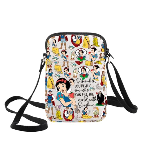 WZMPA Princess Crossbody Bag Prince Charming Fans Gift White Apple Shoulder Bag White Merchandise