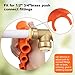 1/4'' to 1'' Depth and Diameter Gauge Tool, Push to Connect Plumbing Fittings Removal Tool for PVC PPR Brass CPVC PERT Aluminum, 1 Piece