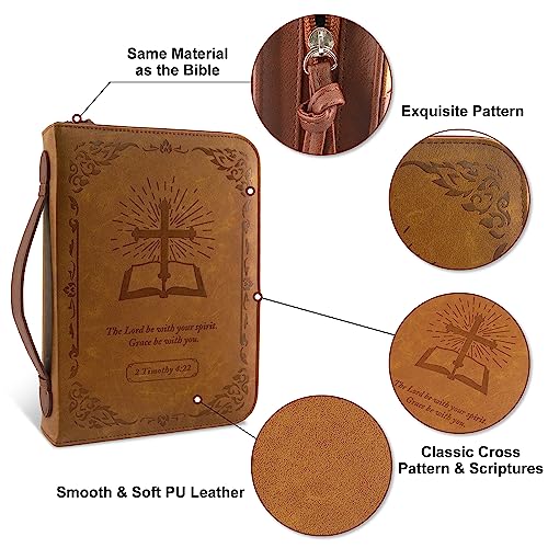 Etui de transport pour Bible marron pour protéger vos pages
